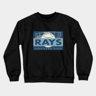 Tampa Bay Rays Banner by Buck Tee Originals Crewneck Sweatshirt